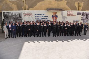 Il generale di corpo d’armata Riccardo Galletta in visita al comando provinciale dei Carabinieri di Caltanissetta 