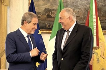 Musumeci riceve il nuovo sindaco di Palermo Lagalla