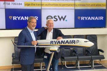 Aerei, Musumeci a Dublino incontra il capo di Ryanair: «Più voli in Sicilia»