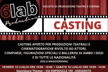 Agrigento. Casting teatro e cinema