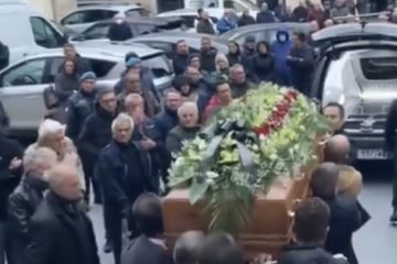 I funerali del cardiologo Gaetano Alaimo, ucciso con un colpo di pistola