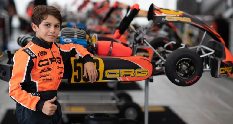 Caltanissetta, Cristian Blandino  primo pilota ufficiale Mini Kart CRG