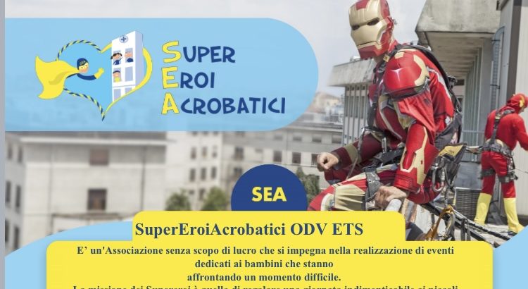 Caltanissetta, supereroi acrobatici all’ospedale Sant’Elia