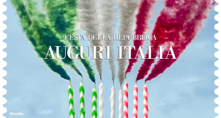 Festa della Repubblica: cartolina filatelica in provincia di Caltanissetta